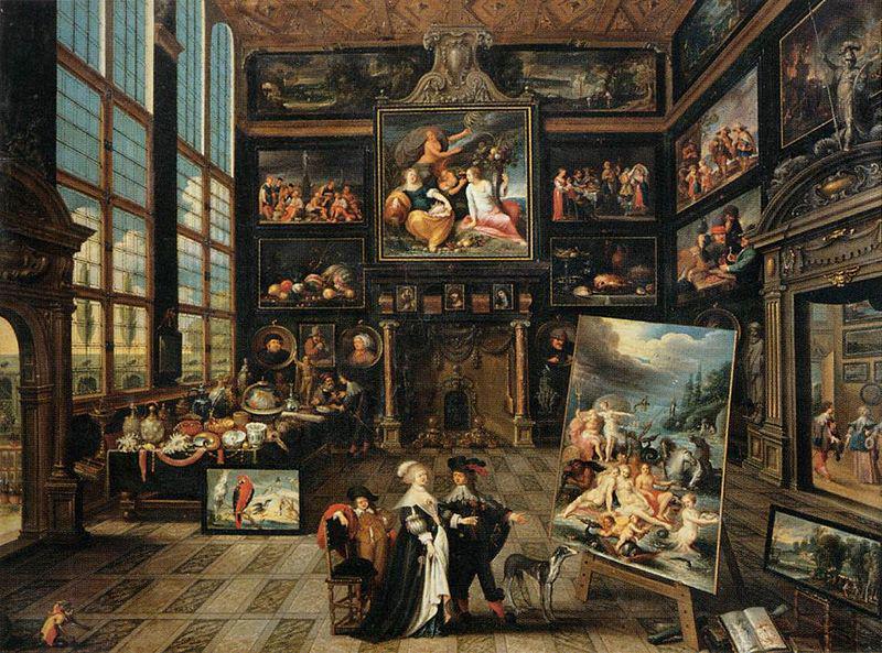 Cornelis de Baellieur Interior of a Collector's Gallery of Paintings and Objets d'Art oil painting picture